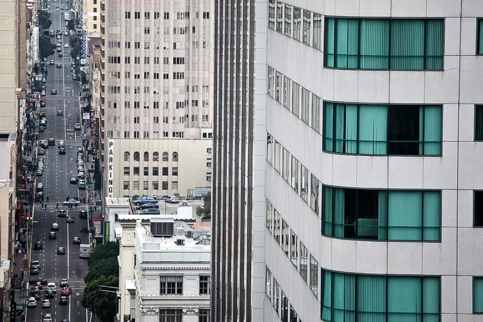 Sutter Street from above
